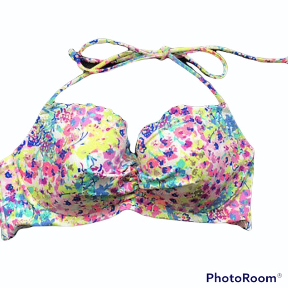 Victorias Secret The Getaway Halter Bikini Floral - Picture 2 of 4